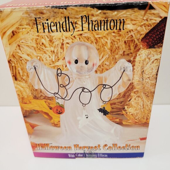 2004 Halloween Harvest Collection Friendly Phantom Color Changing Light Up Ghost - Picture 4 of 5